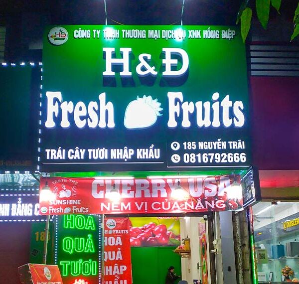 Làm Biển Quảng Cáo Hoa Quả Đẹp, Ấn Tượng, Thu Hút Khách Hàng